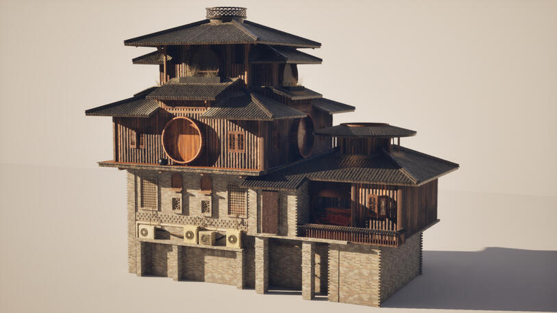 Hangzhou Teahouse - Modular Modelling